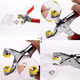 12mm Brass Pearl Snap Poppers (Pack of 100) with Fixing Pliers